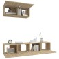 vidaXL 3-tlg. TV-Schrank-Set Sonoma-Eiche Holzwerkstoff vidaXL 3-tlg. TV-Schrank-Set Sonoma-Eiche Holzwerkstoff