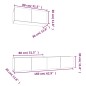 vidaXL 3-tlg. TV-Schrank-Set Sonoma-Eiche Holzwerkstoff vidaXL 3-tlg. TV-Schrank-Set Sonoma-Eiche Holzwerkstoff