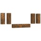 vidaXL 6-tlg. TV-Schrank-Set Räuchereiche Holzwerkstoff vidaXL 6-tlg. TV-Schrank-Set Räuchereiche Holzwerkstoff
