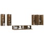 vidaXL 6-tlg. TV-Schrank-Set Räuchereiche Holzwerkstoff vidaXL 6-tlg. TV-Schrank-Set Räuchereiche Holzwerkstoff