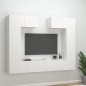 vidaXL 6-tlg. TV-Schrank-Set Weiß Holzwerkstoff vidaXL 6-tlg. TV-Schrank-Set Weiß Holzwerkstoff