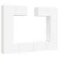 vidaXL 6-tlg. TV-Schrank-Set Weiß Holzwerkstoff vidaXL 6-tlg. TV-Schrank-Set Weiß Holzwerkstoff