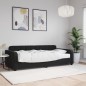 vidaXL Tagesbett mit Matratze Schwarz 90x190 cm Samt vidaXL Tagesbett mit Matratze Schwarz 90x190 cm Samt