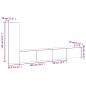 vidaXL 3-tlg. TV-Schrank-Set Betongrau Holzwerkstoff vidaXL 3-tlg. TV-Schrank-Set Betongrau Holzwerkstoff