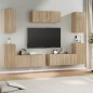 vidaXL 7-tlg. TV-Schrank-Set Sonoma-Eiche Holzwerkstoff vidaXL 7-tlg. TV-Schrank-Set Sonoma-Eiche Holzwerkstoff