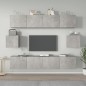 vidaXL 6-tlg. TV-Schrank-Set Betongrau Holzwerkstoff vidaXL 6-tlg. TV-Schrank-Set Betongrau Holzwerkstoff