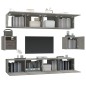 vidaXL 6-tlg. TV-Schrank-Set Betongrau Holzwerkstoff vidaXL 6-tlg. TV-Schrank-Set Betongrau Holzwerkstoff