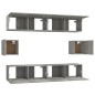vidaXL 6-tlg. TV-Schrank-Set Betongrau Holzwerkstoff vidaXL 6-tlg. TV-Schrank-Set Betongrau Holzwerkstoff