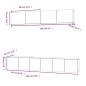 vidaXL 5-tlg. TV-Schrank-Set Weiß Holzwerkstoff vidaXL 5-tlg. TV-Schrank-Set Weiß Holzwerkstoff
