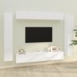 vidaXL 8-tlg. TV-Schrank-Set Hochglanz-Weiß Holzwerkstoff vidaXL 8-tlg. TV-Schrank-Set Hochglanz-Weiß Holzwerkstoff
