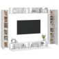 vidaXL 8-tlg. TV-Schrank-Set Hochglanz-Weiß Holzwerkstoff vidaXL 8-tlg. TV-Schrank-Set Hochglanz-Weiß Holzwerkstoff