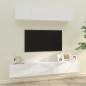 vidaXL 4-tlg. TV-Schrank-Set Hochglanz-Weiß Holzwerkstoff vidaXL 4-tlg. TV-Schrank-Set Hochglanz-Weiß Holzwerkstoff