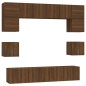 vidaXL 8-tlg. TV-Schrank-Set Braun Eichen-Optik Holzwerkstoff vidaXL 8-tlg. TV-Schrank-Set Braun Eichen-Optik Holzwerkstoff