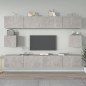 vidaXL 6-tlg. TV-Schrank-Set Betongrau Holzwerkstoff vidaXL 6-tlg. TV-Schrank-Set Betongrau Holzwerkstoff