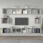 vidaXL 6-tlg. TV-Schrank-Set Betongrau Holzwerkstoff vidaXL 6-tlg. TV-Schrank-Set Betongrau Holzwerkstoff