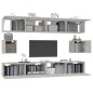 vidaXL 6-tlg. TV-Schrank-Set Betongrau Holzwerkstoff vidaXL 6-tlg. TV-Schrank-Set Betongrau Holzwerkstoff