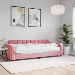 vidaXL Tagesbett mit Matratze Rosa 80x200 cm Samt