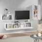 vidaXL 4-tlg. TV-Schrank-Set Hochglanz-Weiß Holzwerkstoff vidaXL 4-tlg. TV-Schrank-Set Hochglanz-Weiß Holzwerkstoff