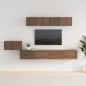 vidaXL 5-tlg. TV-Schrank-Set Braun Eichen-Optik Holzwerkstoff vidaXL 5-tlg. TV-Schrank-Set Braun Eichen-Optik Holzwerkstoff