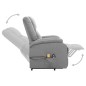 Massagesessel mit Aufstehhilfe Hellgrau Stoff Massagesessel mit Aufstehhilfe Hellgrau Stoff
