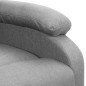 Massagesessel mit Aufstehhilfe Hellgrau Stoff Massagesessel mit Aufstehhilfe Hellgrau Stoff