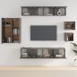 vidaXL 8-tlg. TV-Schrank-Set Schwarz Holzwerkstoff vidaXL 8-tlg. TV-Schrank-Set Schwarz Holzwerkstoff