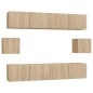 vidaXL 6-tlg. TV-Schrank-Set Sonoma-Eiche Holzwerkstoff vidaXL 6-tlg. TV-Schrank-Set Sonoma-Eiche Holzwerkstoff