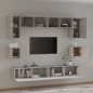 vidaXL 8-tlg. TV-Schrank-Set Grau Sonoma Holzwerkstoff vidaXL 8-tlg. TV-Schrank-Set Grau Sonoma Holzwerkstoff