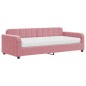 vidaXL Tagesbett mit Matratze Rosa 90x200 cm Samt vidaXL Tagesbett mit Matratze Rosa 90x200 cm Samt