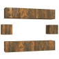 vidaXL 6-tlg. TV-Schrank-Set Räuchereiche Holzwerkstoff vidaXL 6-tlg. TV-Schrank-Set Räuchereiche Holzwerkstoff