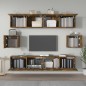 vidaXL 6-tlg. TV-Schrank-Set Räuchereiche Holzwerkstoff vidaXL 6-tlg. TV-Schrank-Set Räuchereiche Holzwerkstoff