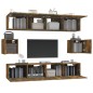 vidaXL 6-tlg. TV-Schrank-Set Räuchereiche Holzwerkstoff vidaXL 6-tlg. TV-Schrank-Set Räuchereiche Holzwerkstoff