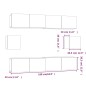 vidaXL 6-tlg. TV-Schrank-Set Räuchereiche Holzwerkstoff vidaXL 6-tlg. TV-Schrank-Set Räuchereiche Holzwerkstoff