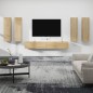 vidaXL 6-tlg. TV-Schrank-Set Sonoma-Eiche Holzwerkstoff vidaXL 6-tlg. TV-Schrank-Set Sonoma-Eiche Holzwerkstoff
