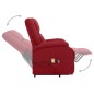 Massagesessel mit Aufstehhilfe Weinrot Stoff Massagesessel mit Aufstehhilfe Weinrot Stoff