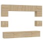 vidaXL 8-tlg. TV-Schrank-Set Sonoma-Eiche Holzwerkstoff vidaXL 8-tlg. TV-Schrank-Set Sonoma-Eiche Holzwerkstoff