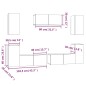 vidaXL 7-tlg. TV-Schrank-Set Betongrau Holzwerkstoff vidaXL 7-tlg. TV-Schrank-Set Betongrau Holzwerkstoff