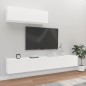 vidaXL 3-tlg. TV-Schrank-Set Weiß Holzwerkstoff vidaXL 3-tlg. TV-Schrank-Set Weiß Holzwerkstoff