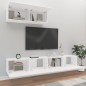 vidaXL 3-tlg. TV-Schrank-Set Weiß Holzwerkstoff vidaXL 3-tlg. TV-Schrank-Set Weiß Holzwerkstoff