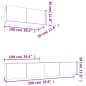vidaXL 3-tlg. TV-Schrank-Set Weiß Holzwerkstoff vidaXL 3-tlg. TV-Schrank-Set Weiß Holzwerkstoff