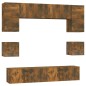 vidaXL 8-tlg. TV-Schrank-Set Räuchereiche Holzwerkstoff vidaXL 8-tlg. TV-Schrank-Set Räuchereiche Holzwerkstoff