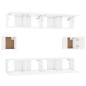 vidaXL 6-tlg. TV-Schrank-Set Hochglanz-Weiß Holzwerkstoff vidaXL 6-tlg. TV-Schrank-Set Hochglanz-Weiß Holzwerkstoff