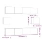 vidaXL 6-tlg. TV-Schrank-Set Hochglanz-Weiß Holzwerkstoff vidaXL 6-tlg. TV-Schrank-Set Hochglanz-Weiß Holzwerkstoff