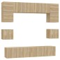 vidaXL 8-tlg. TV-Schrank-Set Sonoma-Eiche Holzwerkstoff vidaXL 8-tlg. TV-Schrank-Set Sonoma-Eiche Holzwerkstoff