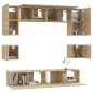 vidaXL 8-tlg. TV-Schrank-Set Sonoma-Eiche Holzwerkstoff vidaXL 8-tlg. TV-Schrank-Set Sonoma-Eiche Holzwerkstoff