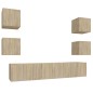 vidaXL 6-tlg. TV-Schrank-Set Sonoma-Eiche Holzwerkstoff vidaXL 6-tlg. TV-Schrank-Set Sonoma-Eiche Holzwerkstoff