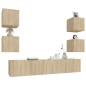 vidaXL 6-tlg. TV-Schrank-Set Sonoma-Eiche Holzwerkstoff vidaXL 6-tlg. TV-Schrank-Set Sonoma-Eiche Holzwerkstoff