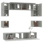 vidaXL 8-tlg. TV-Schrank-Set Betongrau Holzwerkstoff vidaXL 8-tlg. TV-Schrank-Set Betongrau Holzwerkstoff