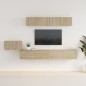 vidaXL 5-tlg. TV-Schrank-Set Sonoma-Eiche Holzwerkstoff vidaXL 5-tlg. TV-Schrank-Set Sonoma-Eiche Holzwerkstoff