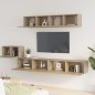 vidaXL 5-tlg. TV-Schrank-Set Sonoma-Eiche Holzwerkstoff vidaXL 5-tlg. TV-Schrank-Set Sonoma-Eiche Holzwerkstoff